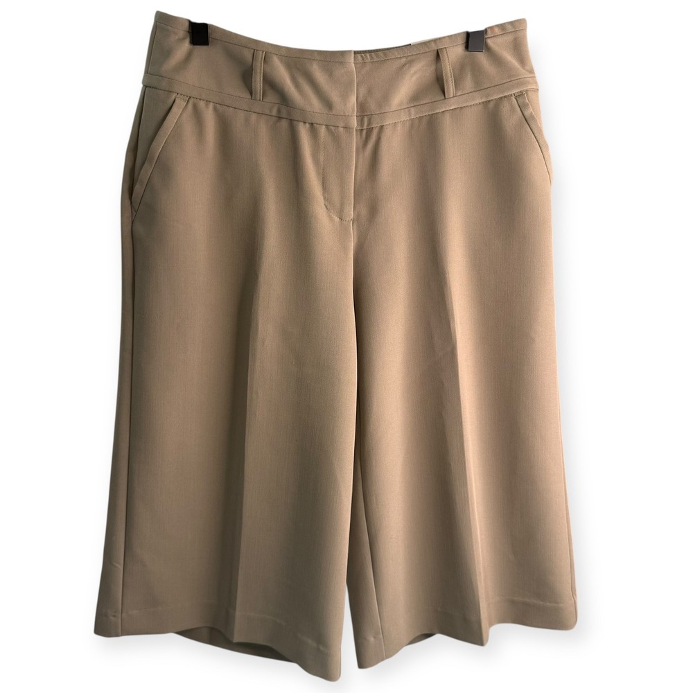 East 5th Beige Wide Leg Cropped Capri Pants 6P New With Tags